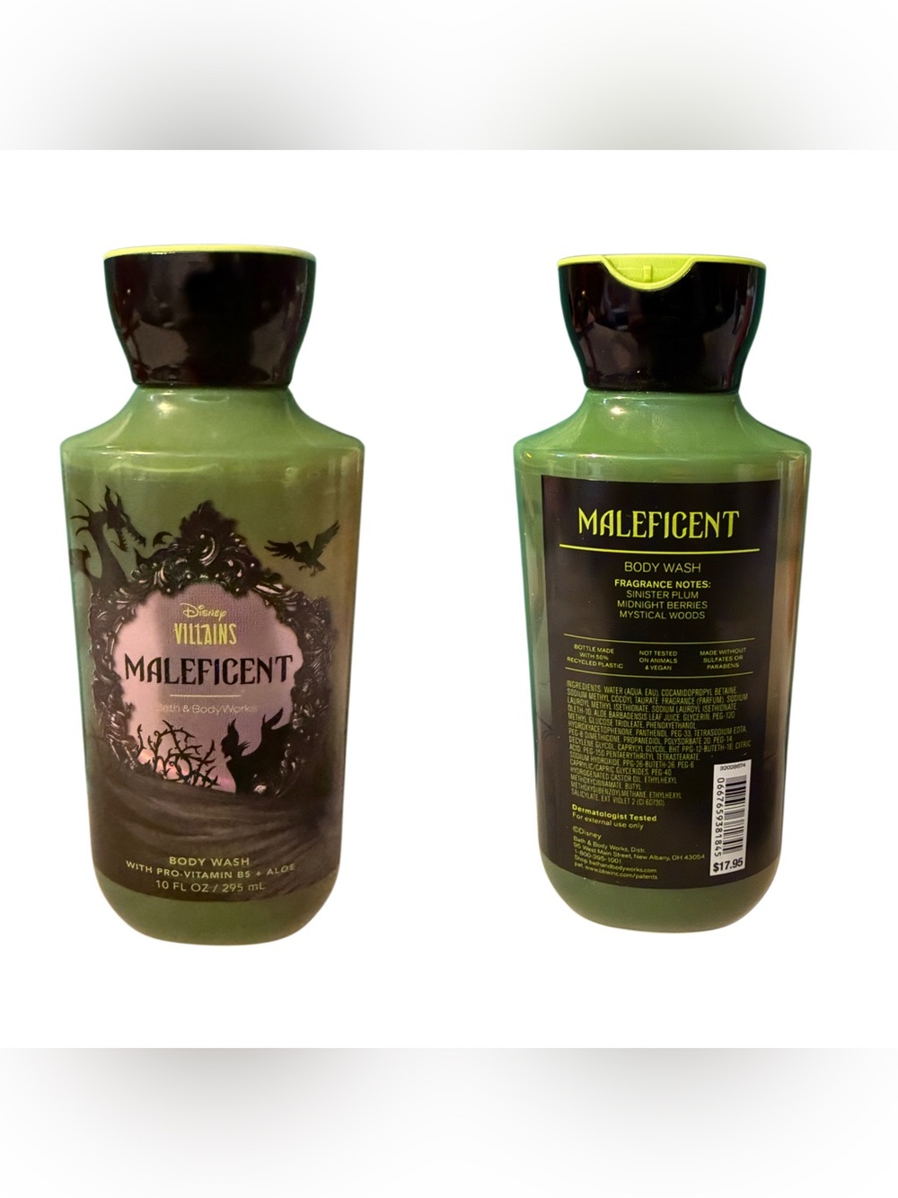 😈 Disney Villains Maleficent Bath & Body Works Body Wash Rare Gothic Collectible